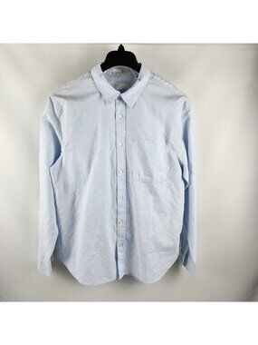 7 For All Mankind Shirt Mens XL Light Blue L/S Button Up